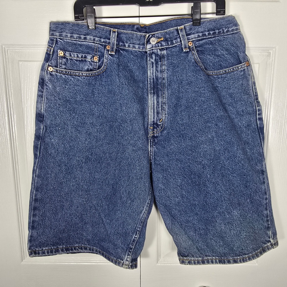 Levi's 569 Y2K 2000's Mens Loose Straight Fit W36 Blue Medium Wash Baggy Jorts